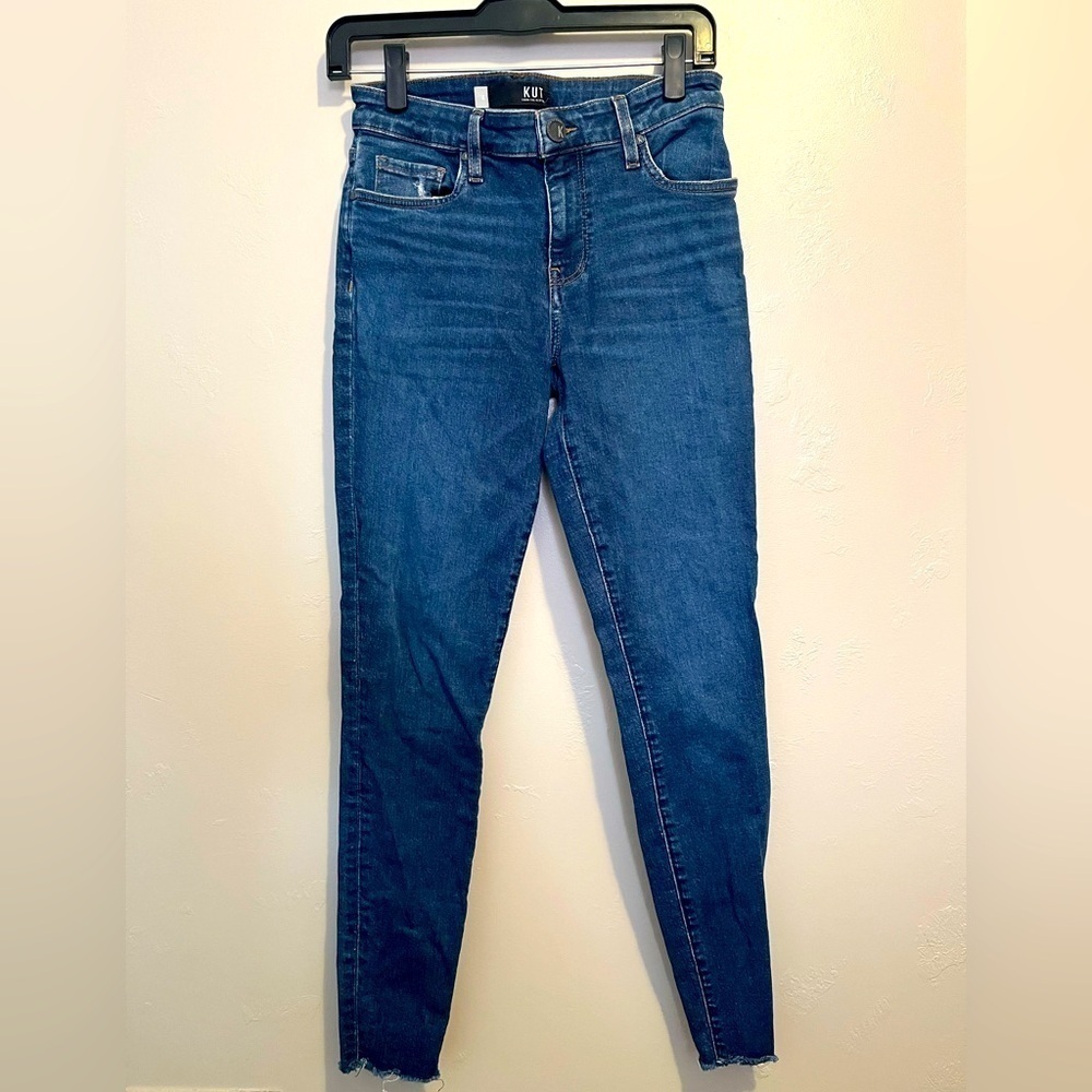 Kut from the Kloth Women's Classic Blue Mia Toothpick Skinny Jeans